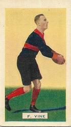 1934 Hoadley's Victorian Footballers #10 Pop Vine Front